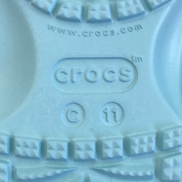 CROCS Kids’ Classic Clog Kids Size C11 Unisex Slip On Mules Clogs Artic Blue NWT - Picture 10 of 16